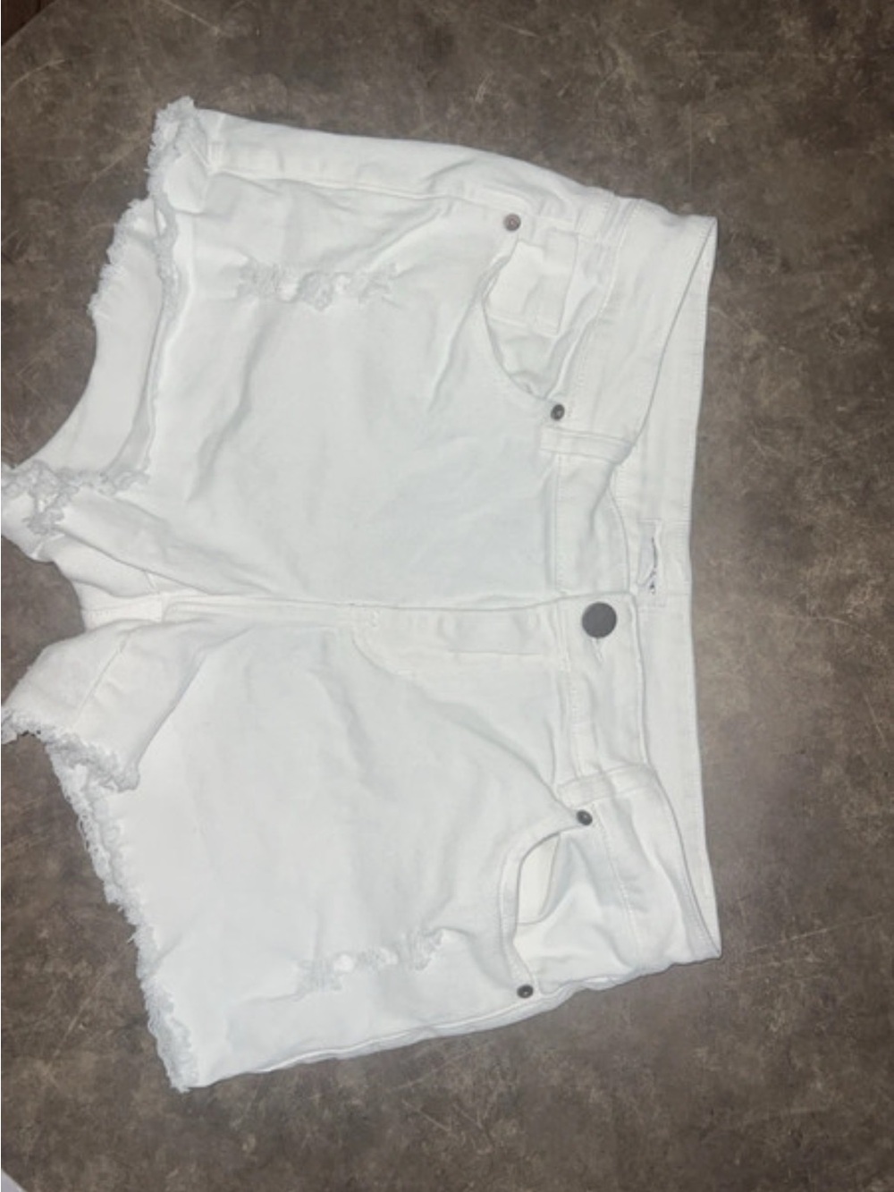 O'Neill White Distressed Denim Cutoff Shorts